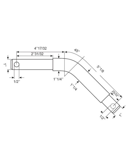 Bulón Tercer Punto 19mm Cat.1/2