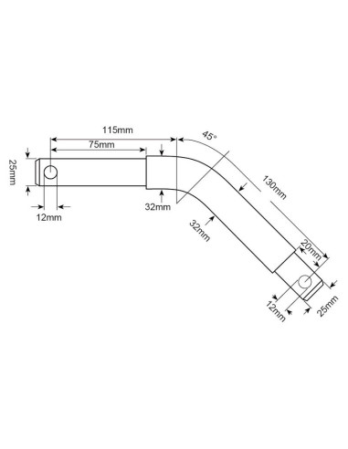 Bulón Tercer Punto 25 - 32mm Cat.2/3