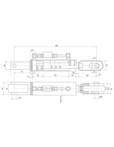 Caja Niveladora Hidráulica (Se suministra con:...
