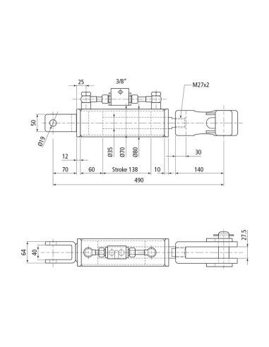 Caja Niveladora Hidráulica (Se suministra con:...