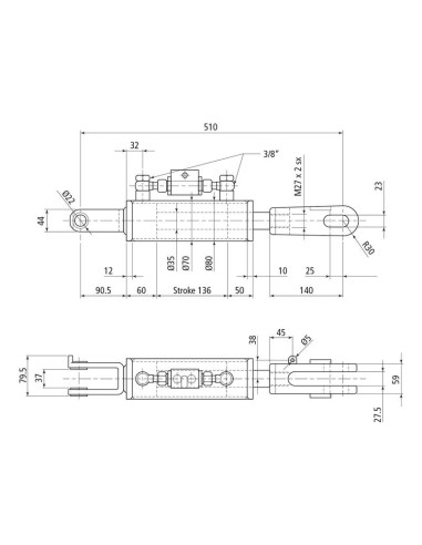 Caja Niveladora Hidráulica (Se suministra con:...