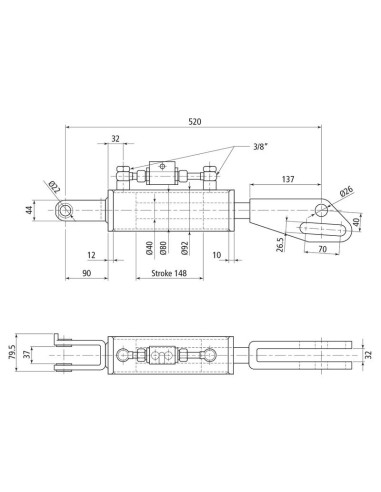Caja Niveladora Hidráulica (Se suministra con:...