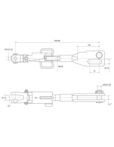 Caja Niveladora Hidráulica (Se suministra con:...