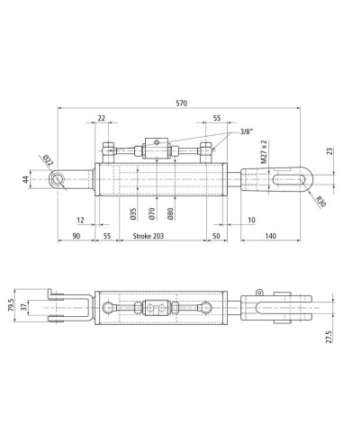 Caja Niveladora Hidráulica (Se suministra con:...