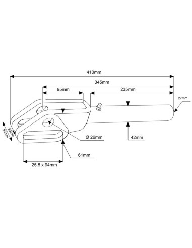 Horquilla Caja Niveladora - M27x3 métrica