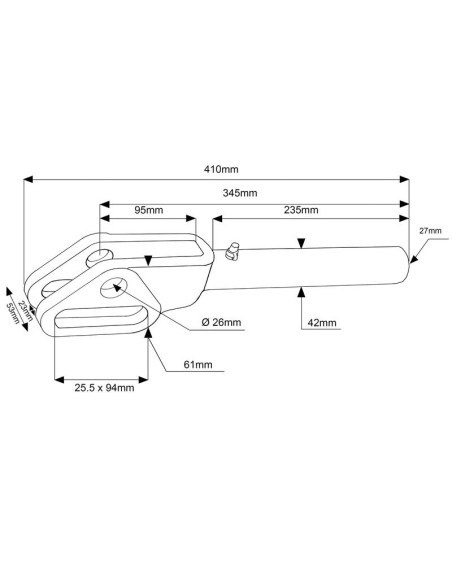 Horquilla Caja Niveladora - M27x3 métrica