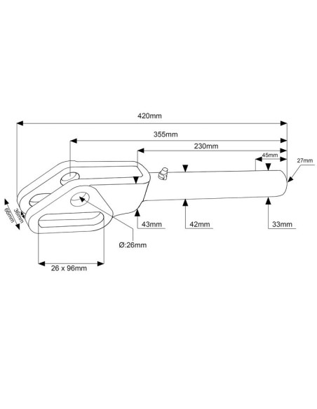 Horquilla Caja Niveladora - M27x3 métrica