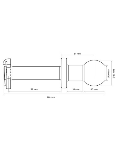 Pasador Enganche Rotula, (Largo)