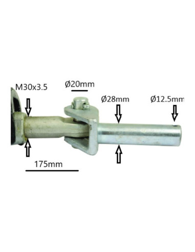 Barra Estabilizadora Automática - Rótula Ø19mm...