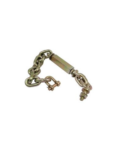 Conjunto Cadena de Seguridad - Grillete Ø11.5mm - Rosca Ø14mm - Mín. Longitud:615mm - M14x2 métrica