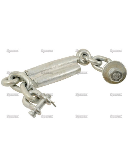 Conjunto Cadena de Seguridad - Grillete Ø16mm - Rosca Ø18mm - Mín. Longitud:430mm - M16x2 métrica