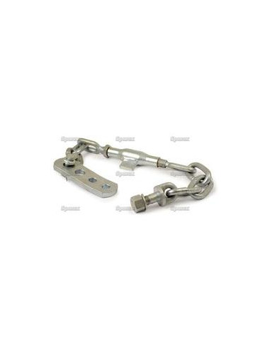 Conjunto Cadena de Seguridad - orificios Ø22mm - Rosca Ø20mm - Mín. Longitud:620mm - M20x2.5 métrica