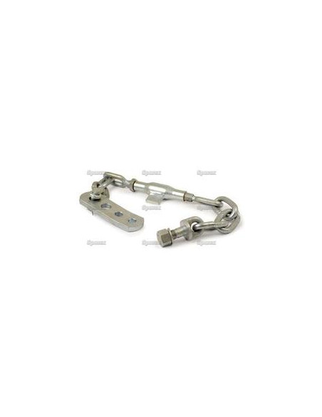 Conjunto Cadena de Seguridad - orificios Ø22mm - Rosca Ø20mm - Mín. Longitud:620mm - M20x2.5 métrica
