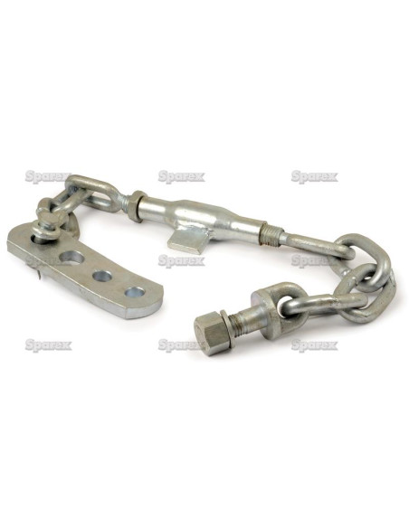 Conjunto Cadena de Seguridad - orificios Ø22mm - Rosca Ø20mm - Mín. Longitud:620mm - M20x2.5 métrica