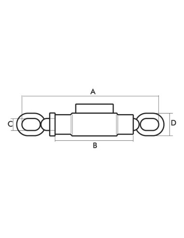 Cuerpo tensor M22x2.5 métrica