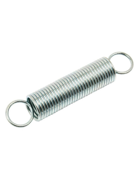Muelles de Tensión, Ø resorte12.5mm, Ø cable1.1mm, Longitud: 130mm.