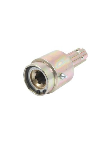 Adaptador Rueda Libre Toma de Fuerza - Chaveta hembra 1 1/8'' - 6 x Chaveta macho 1 3/8'' - 6 con Pasador de Seguridad.