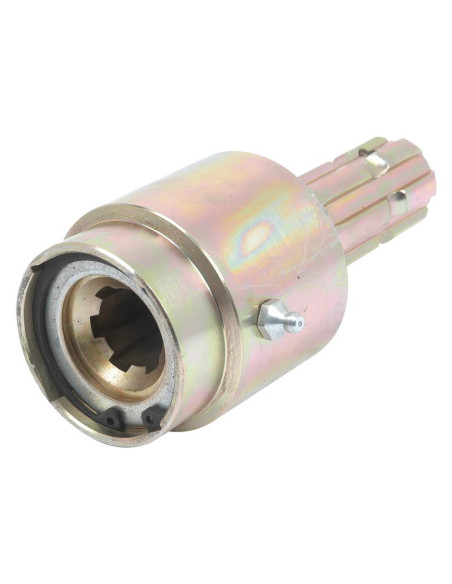 Adaptador Rueda Libre Toma de Fuerza - Chaveta hembra 1 1/8'' - 6 x Chaveta macho 1 3/8'' - 6 con Pasador de Seguridad.