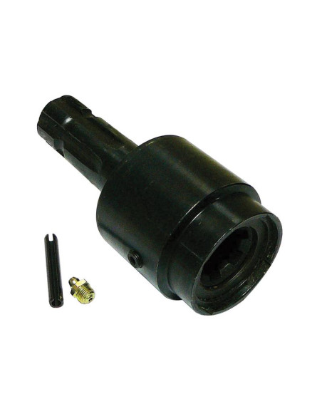 Adaptador Rueda Libre Toma de Fuerza - Chaveta hembra 1 3/8'' - 6 x Chaveta macho 1 3/8'' - 6 con Pasador de Seguridad.