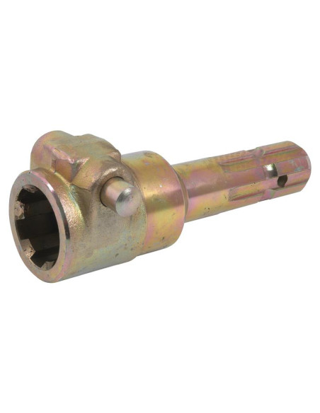 Adaptador Toma de Fuerza - Chaveta hembra 1 3/4'' - 6 x Chaveta macho 1 3/8'' - 6 con Pasador Enganche Rápido.