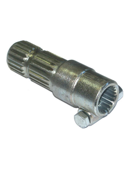 Adaptador Toma de Fuerza - Chaveta hembra 1 3/8'' - 21 x Chaveta macho 1 3/4'' - 20 con Tornillo Abrazadera.