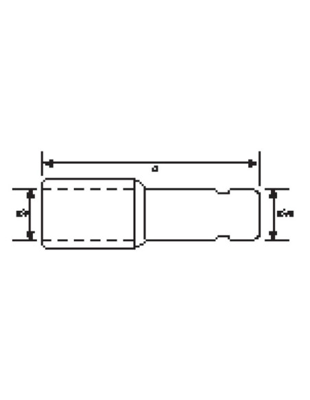 Adaptador Toma de Fuerza - Chaveta hembra 1 3/8'' - 6 x Chaveta macho 1 3/8'' - 6 con