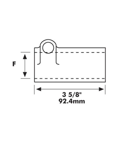 Casquillo Enganche Rápido Toma de Fuerza - Chaveta hembra 1 3/8'' - 6 con Pasador Enganche Rápido.