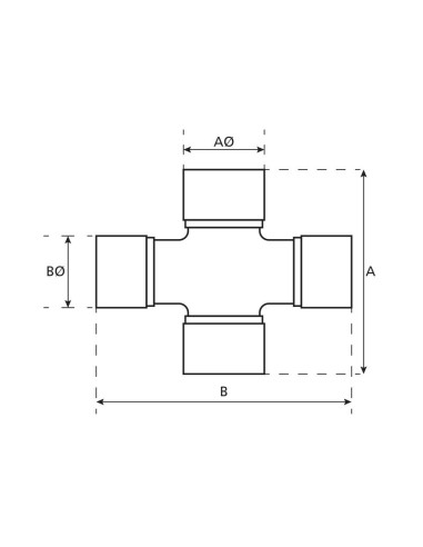 Cruceta - 27 x 75 & 24 x 91mm (Standard Función)