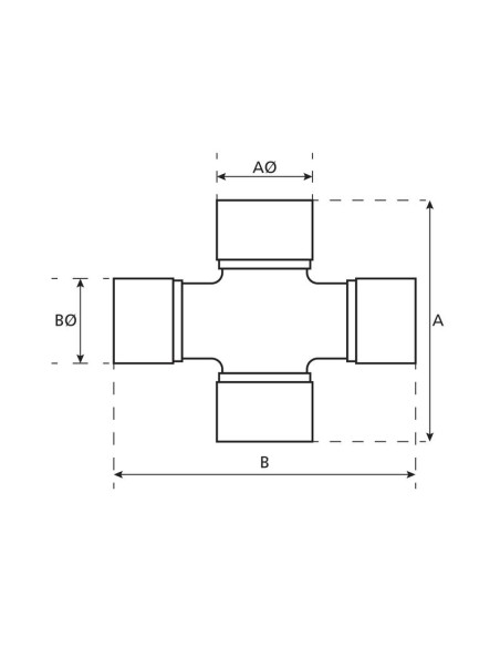 Cruceta - 36 x 89 & 32 x 106mm (Standard Función)