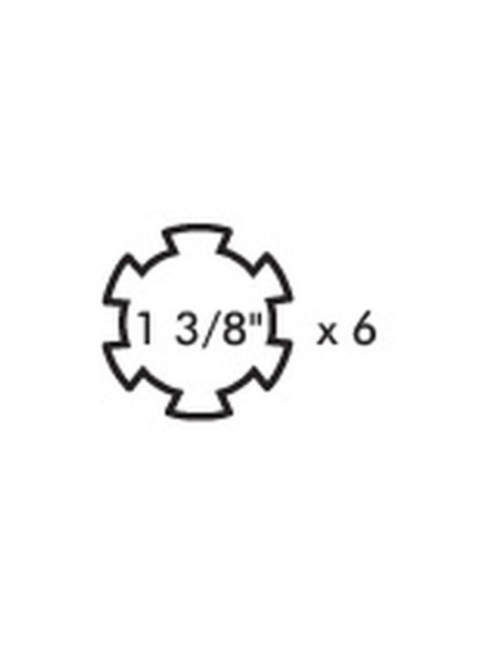 Horquilla Tipo Tornillo - Toma de Fuerza (Tamaño U/J: 22 x 54.8mm) Tamaño: 1 3/8-6 Estrias