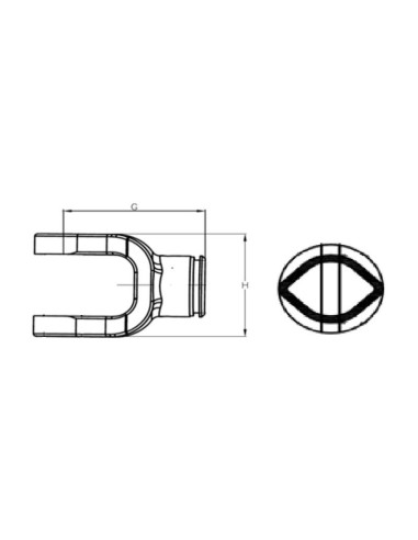 Horquilla Tubo Toma de Fuerza (Tamaño U/J: 27 x...