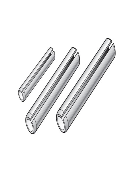 Pasador Elastica - 1/16'' - 1/2'', 62 pzas. (Din: 1481) Blister.