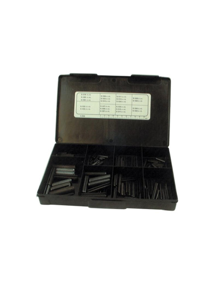 Pasador Elastico Assortment - Ø3 - 10mm, 191 pzas. Caja.