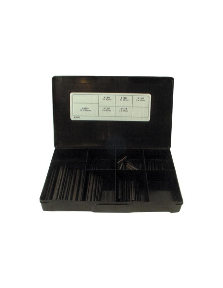 Pasador Elastico Assortment - Ø3 - 10mm, 60 pzas. Caja.