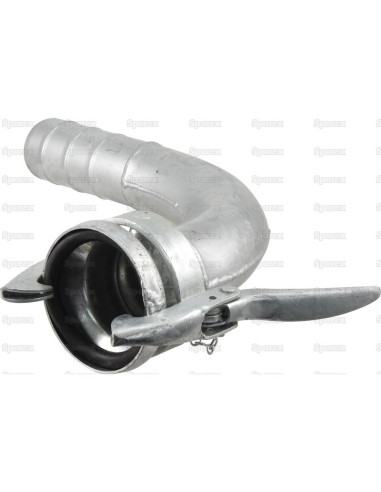 Acoplamiento 90° con extremo manguera - Hembra...