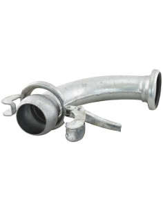Acoplamiento 90° Macho-Hembra - 4'' (108mm) (galvanizado) 2