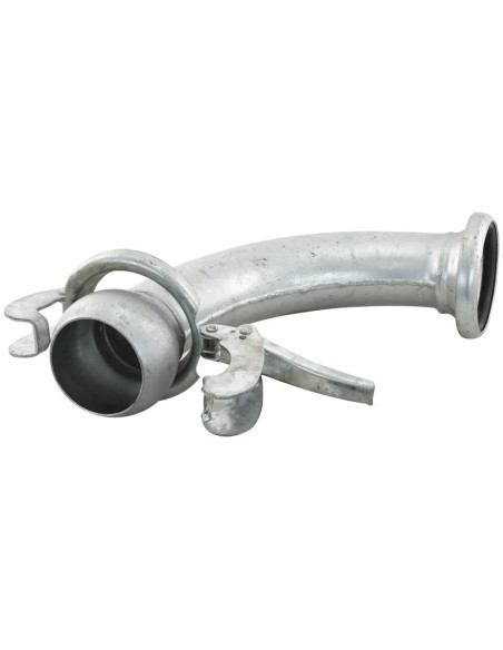 Acoplamiento 90° Macho-Hembra - 4'' (108mm) (galvanizado)