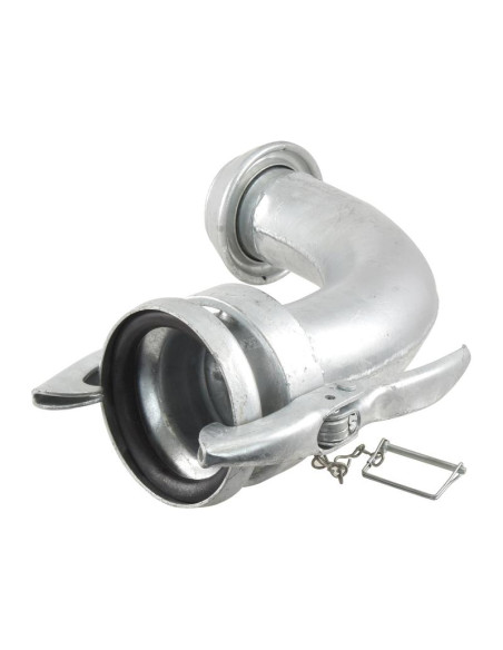 Acoplamiento 90° Macho-Hembra - 4'' (108mm) (galvanizado)