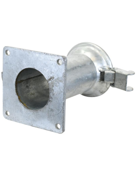 Acoplamiento con brida cuadrada - Hembra 4'' (100mm) x (100mm) (galvanizado)