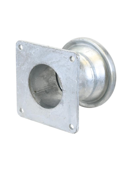 Acoplamiento con brida cuadrada - Hembra 4'' (108mm) x (100mm) (galvanizado)