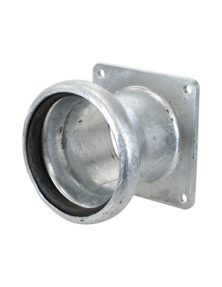 Acoplamiento con brida cuadrada - Hembra 5'' (133mm) x (125mm) (galvanizado)