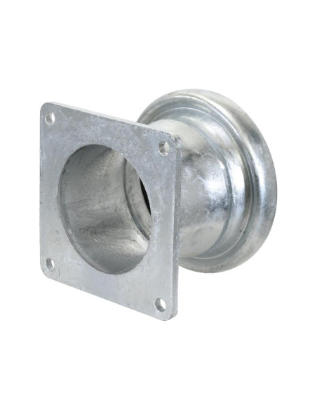 Acoplamiento con brida cuadrada - Hembra 5'' (133mm) x (125mm) (galvanizado)