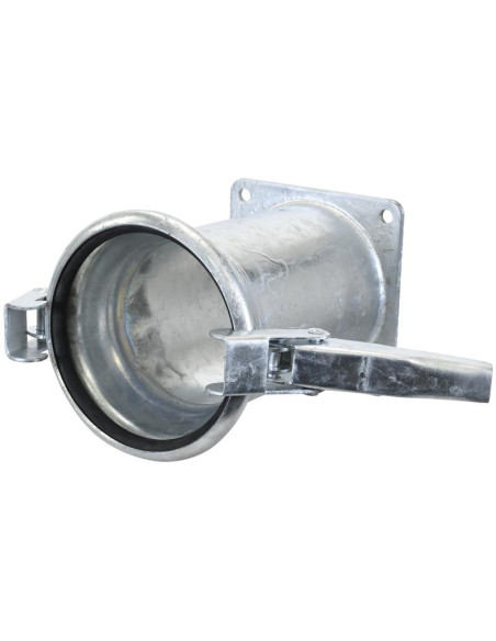 Acoplamiento con brida cuadrada - Hembra 6'' (150mm) x (150mm) (galvanizado)