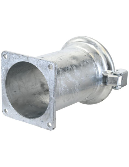 Acoplamiento con brida cuadrada - Hembra 6'' (150mm) x (150mm) (galvanizado)