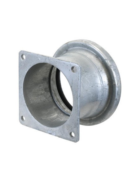 Acoplamiento con brida cuadrada - Hembra 6'' (159mm) x (150mm) (galvanizado)