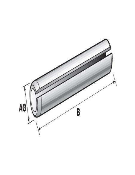 Pasador Elastico, Ø pasador1/16'' x 5/8''