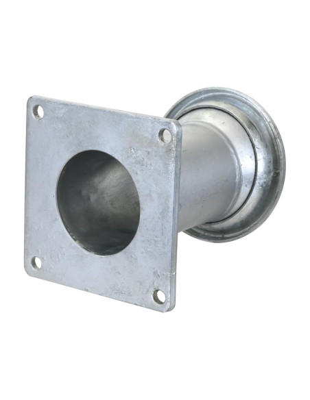 Acoplamiento con brida cuadrada - Macho 4'' (100mm) x (100mm) (galvanizado)