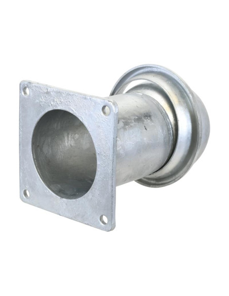 Acoplamiento con brida cuadrada - Macho 5'' (120mm) x (120mm) (galvanizado)