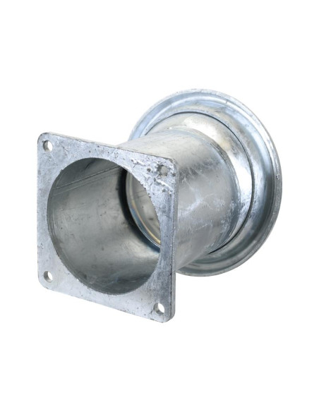 Acoplamiento con brida cuadrada - Macho 6'' (150mm) x (150mm) (galvanizado)
