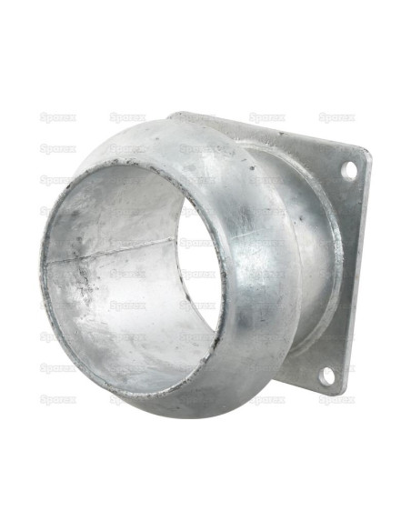 Acoplamiento con brida cuadrada - Macho 6'' (159mm) x (150mm) (galvanizado)